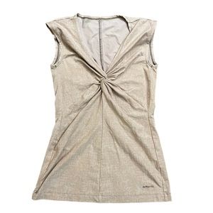 Patagonia Women’s Twist Front Sleeveless Top Pink Geometrical Link Pattern Sz S